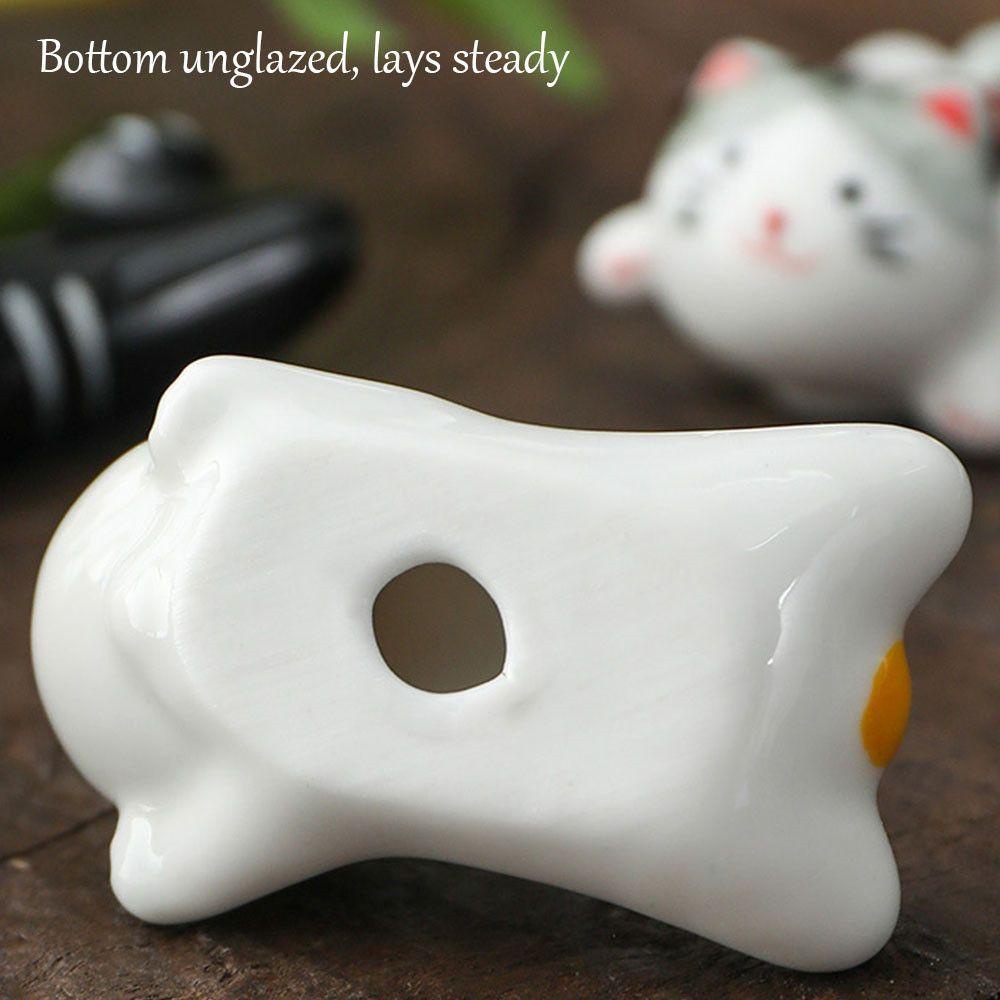 TOP Stand Holder Sumpit Desain Halus Multi Gaya Jepang Bentuk Kucing