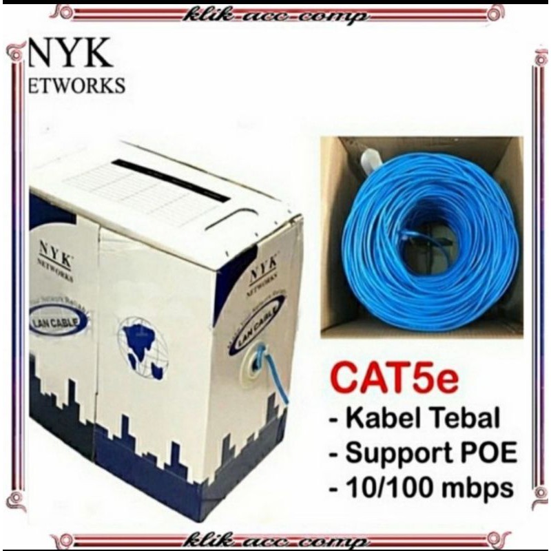 NYK Kabel lan roll cat5 305M / internet jaringan cat5 utp 305M
