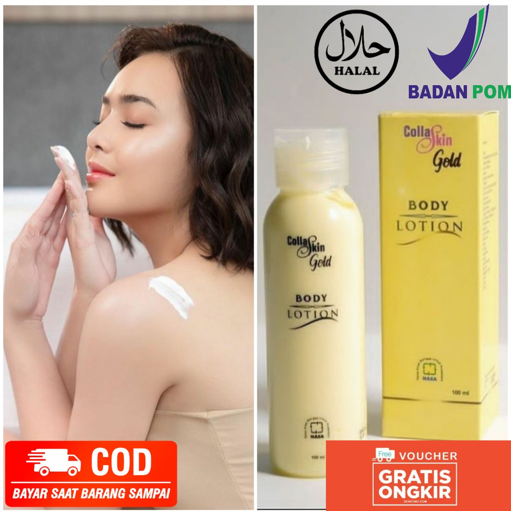 collaskin gold HB body lotion pemutih badan permanen bpom halal