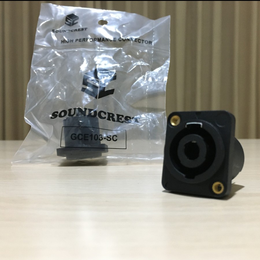 SOCKET SOKET SPEAKON SPIKON 4 PIN KOTAK BAUT SOUNDCREST GCE103-SC