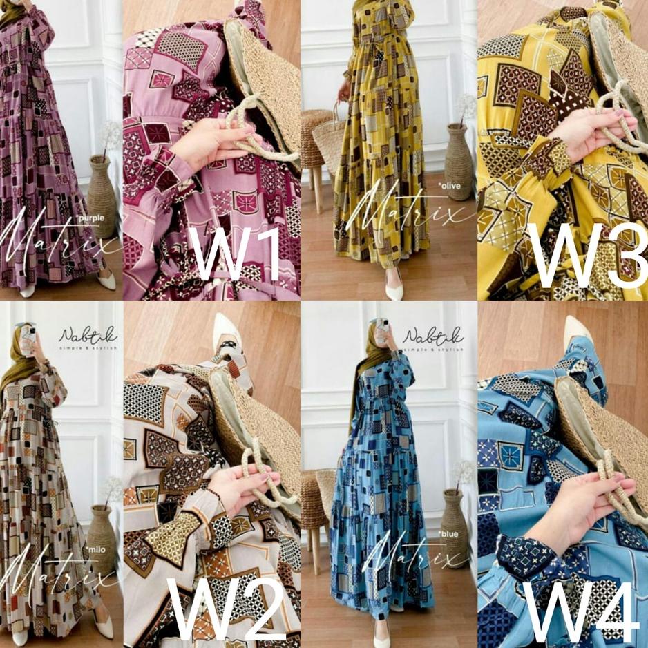 Murah Banget Gamis  Murah /  HYGET Busui Tali Serut Samping MOTIF dy