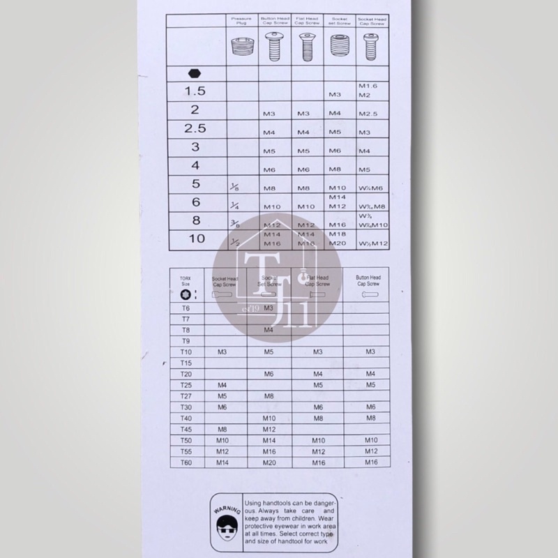 KUNCI L SET KOMBINASI HEXAGONAL BINTANG 1 SET isi 9pcs SOLIGEN - B02