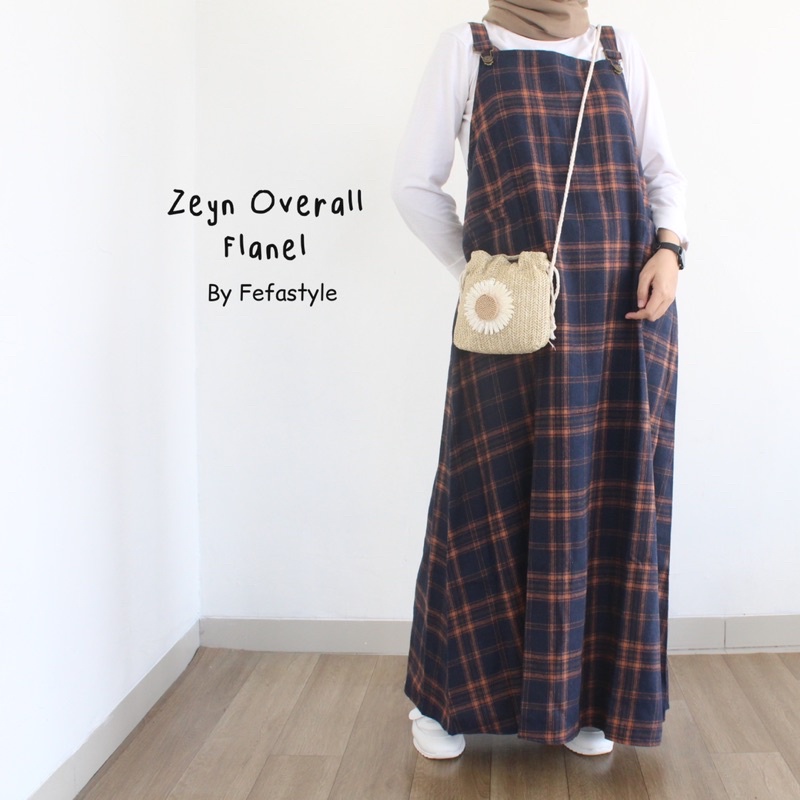 OVERALL FLANEL- ZEYN OVERALL FLANEL- by fefastyle