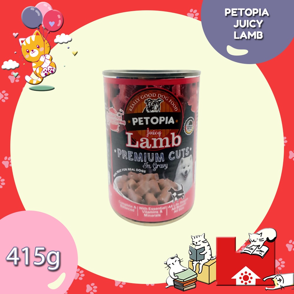 PETOPIA DOG 415GR - Makanan basah kaleng anjing 415 GR