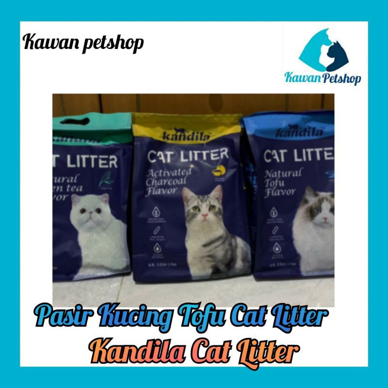Pasir Kucing Tofu Cat Litter- Kandila Cat Litter 5,5 Lbs/2,5 Kg All Varian