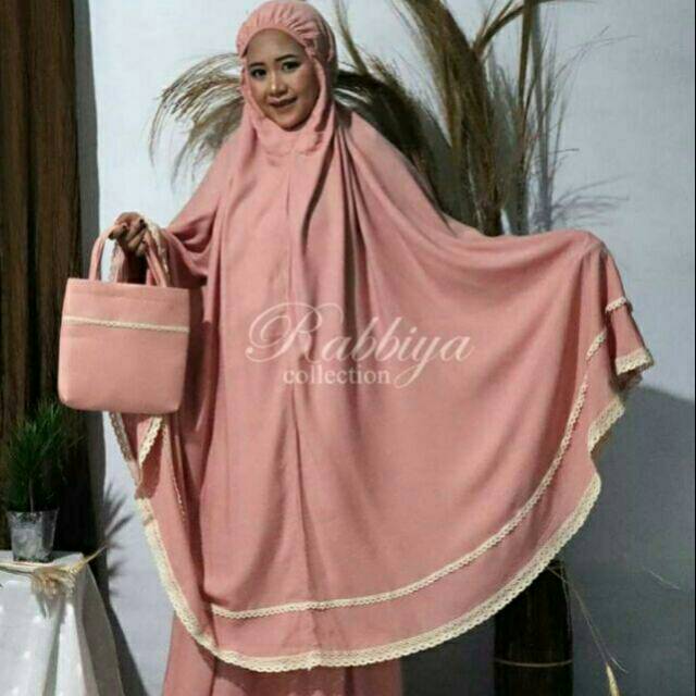Mukena Rayon Polos Rabbiya