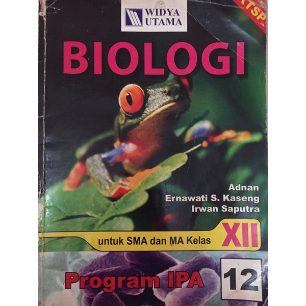 

WIDYA UTAMA - Buku Paket Biologi SMA Kelas 12 KTSP 2006