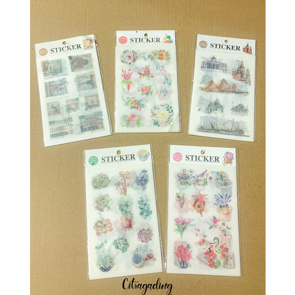 

STICKER DIY DESIGN KOREA JEPANG DEKORASI AESTETHIC WASHI PAPER LUCU UNIK BULLETJOURNAL SCRAPBOOK DIY