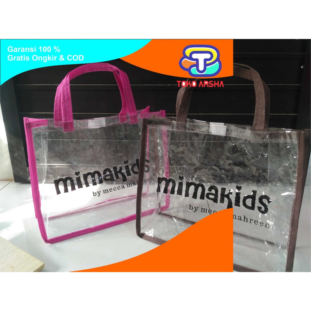 

[30X20 T 20] [20X30 L 10]TAS MIKA TRANSPARAN TEBAL 0.2 FREE SABLON / TAS MIKA TOKO ARSHA