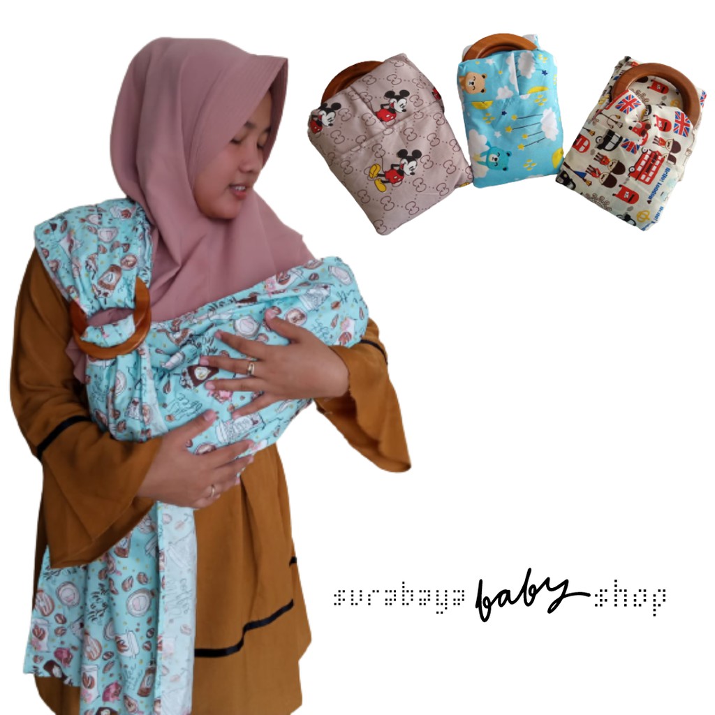 GENDONGAN KATUN RING SLING KAYU PREMIUM 85 X 225 CM LUSIANAN E 928200