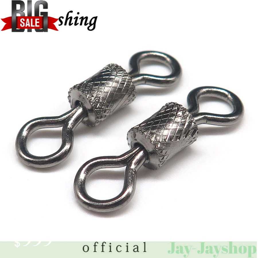 Minfishing Konektor Kail Pancing Rolling Swivel Fishing 100PCS - YH12