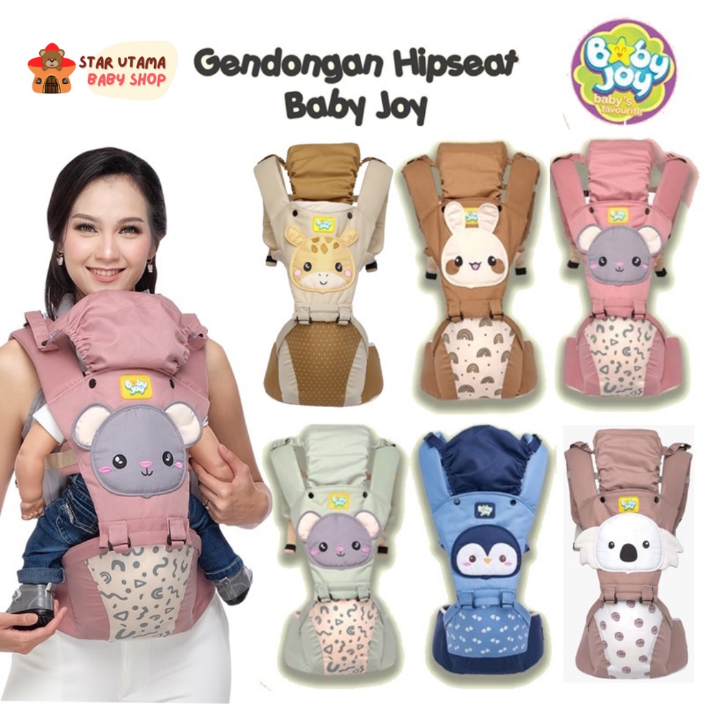 Gendongan Bayi Hipseat dudukan depan Baby Joy Kokoa Series BJG 3029 Polar Bear BJG3037 makassar