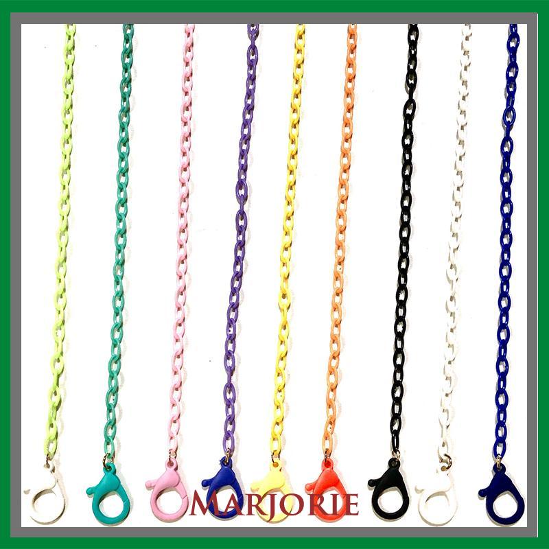 lanyard klip topeng gaya korea yang dapat disesuaikan rantai warna lanyard non-slip-MJD