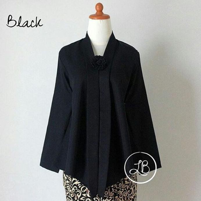 Atasan Kebaya Floy Murah Hitam  Modern