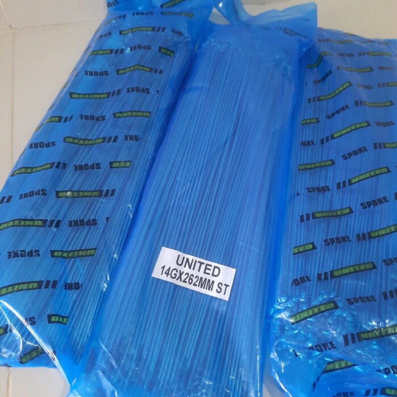 Jari Jari Ruji Sepeda 26 UNITED STAINLESS 14Gx262 Chrome BUNGKUSAN GROS