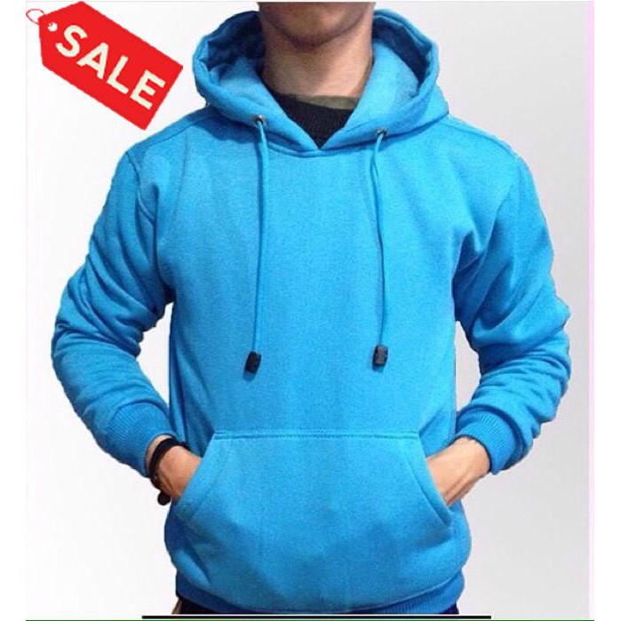 hoodie polos jumper warna biru turkis S M L XL XXL XXXL XXXXL BIG SIZE unisex jaket laki-laki jaket perempuan grosir