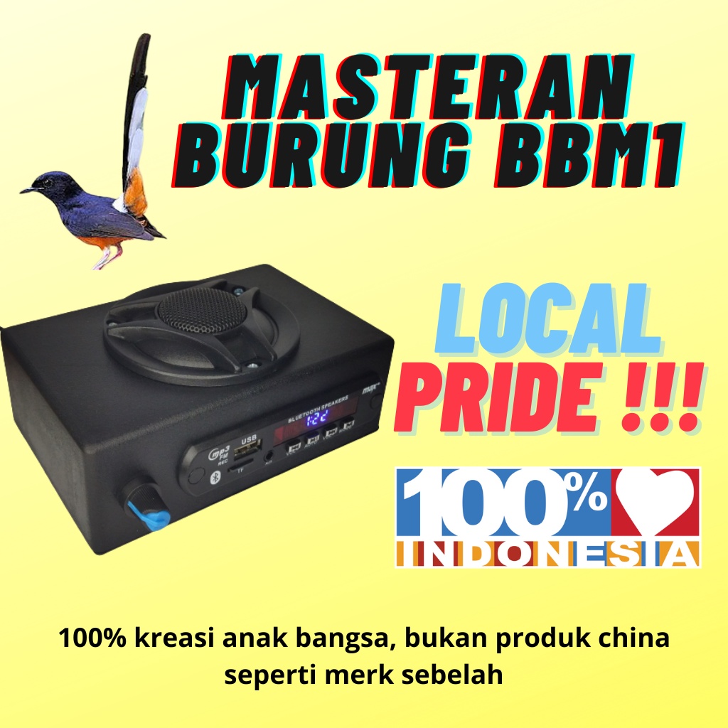 SPEAKER MASTERAN BURUNG GO BBM1 DIGITAL MP3 MONCER NEW ORI