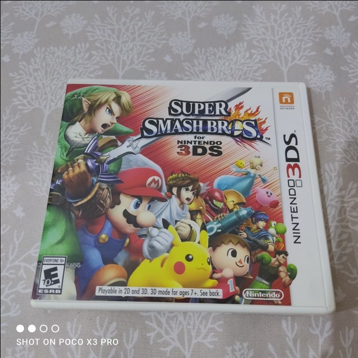 Super Smash Bros Cartridge Nintendo 3DS 2DS Region USA Fullset