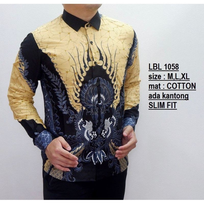 MEN SALE BAJU BATIK KEMEJA PRIA SLIM FIT MODERN CEVASH SLIMFIT CHL