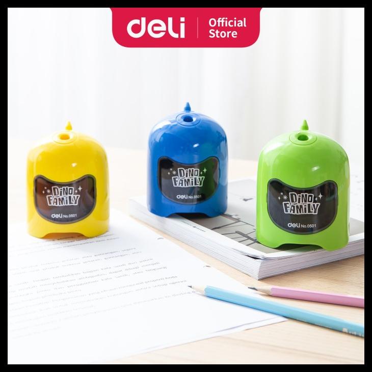 

DELI E0501 AUTOMATIC REPLACEABLE SHARPENING CUTTER PENCIL SHARPENER KODE 647