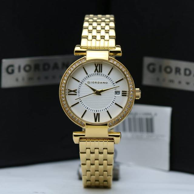 JAM TANGAN WANITA GIORDANO 2876-22 GOLD ORIGINAL