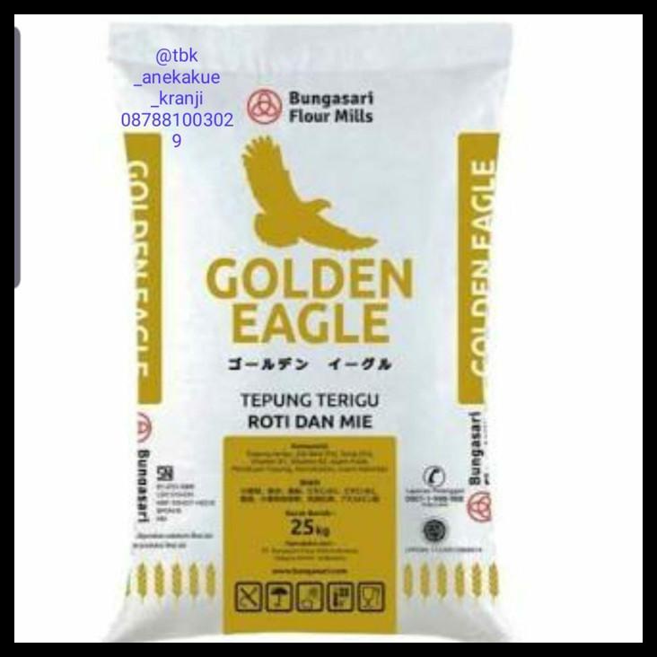 

TERBARUU!! Terigu Golden Eagle Bungasari 25 kg/utk Mie Roti/sprti Cakra via Gojek COD