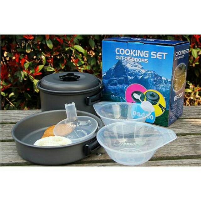 Cooking set ds 200 / SY-200 /nesting / panci outdoor