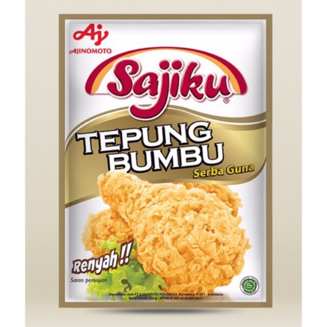 

1 BKS SAJIKU TEPUNG BUMBU SERBAGUNA 240gr