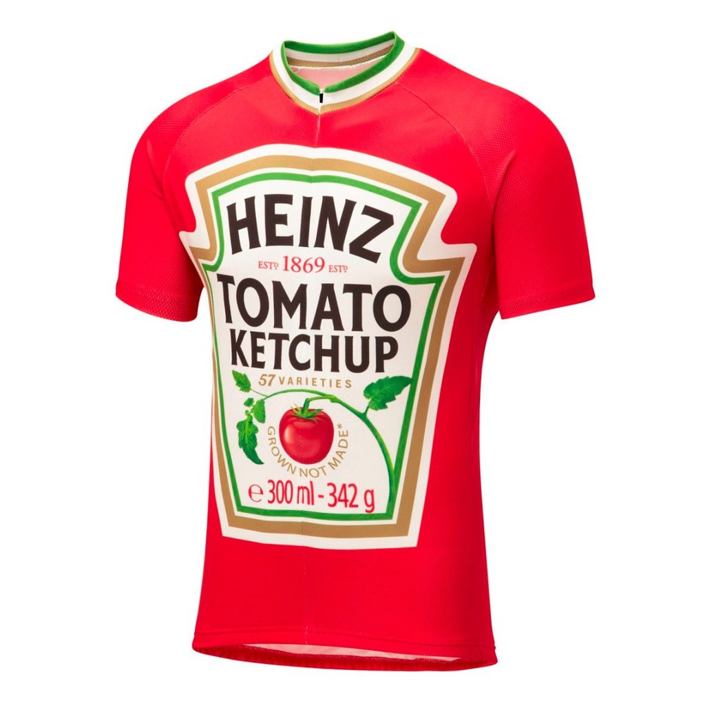 Jersey HEINZ TOMATO KETCHUP baju Sepeda Roadbike Road Bike