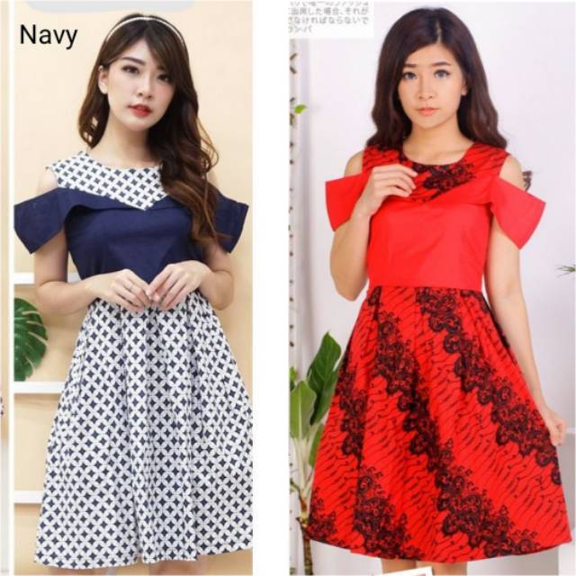 DRESS BATIK VESIA TERUSAN KERJA KANTOR WANITA MURAH BAJU DRESS BATIK VESIA TERUSAN KERJA KANTOR WANITA MURAH BAJU
