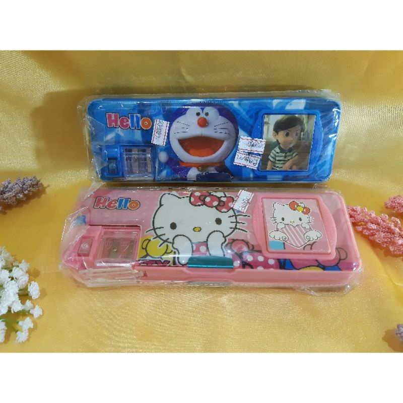 

Kotak Pensil Karakter Dorăemon & Hěllo Kitty/Tepak Pensil Karakter Lucu
