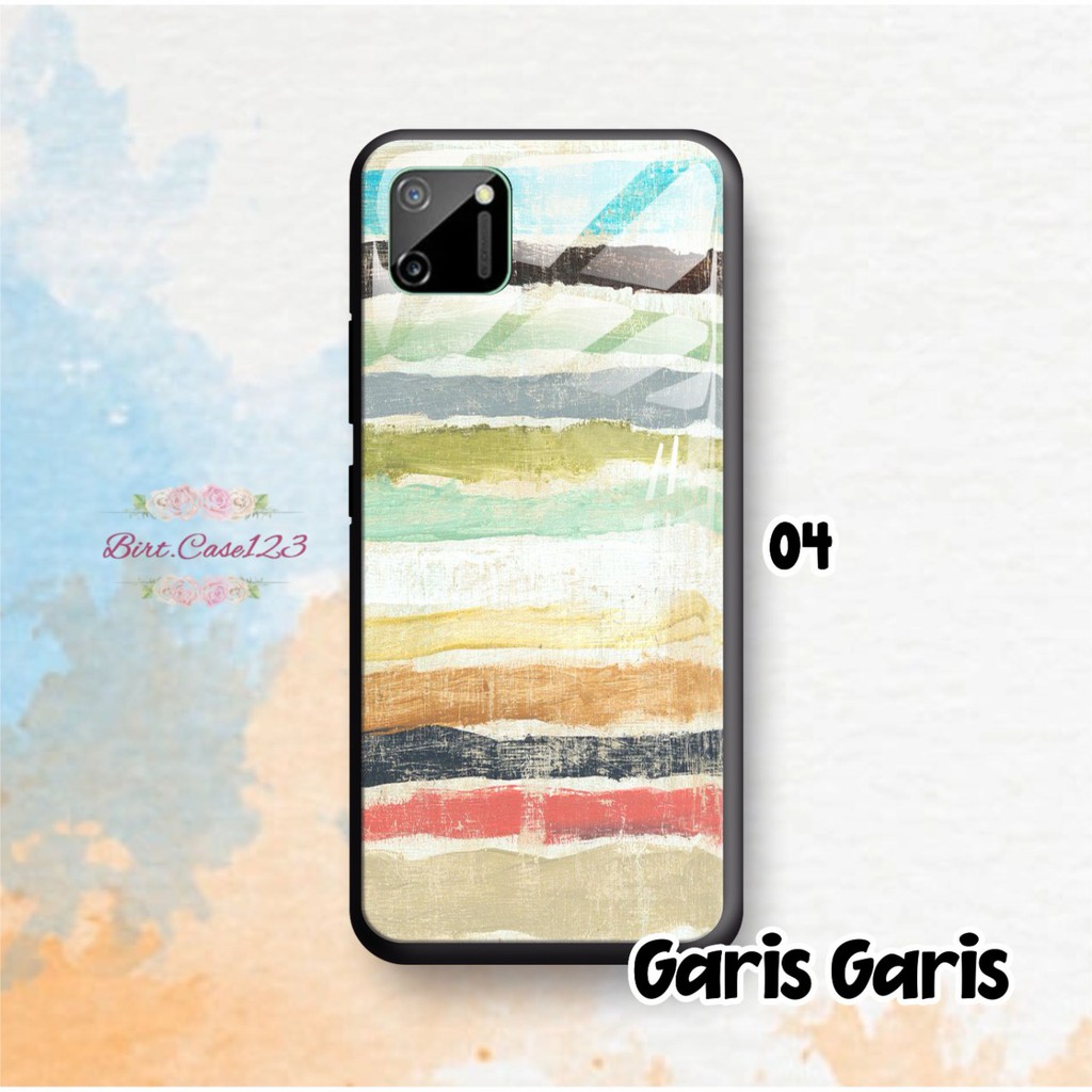 Softcase back case glass kaca GARIS Vivo Y11 Y12 Y15 Y17 Y12S Y19 Y20 Y30 Y53 Y55 BC2455