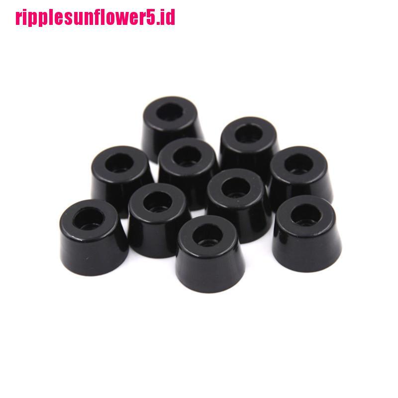 10pcs Karet Kerucut Warna Hitam Ukuran 21mm x 15mm