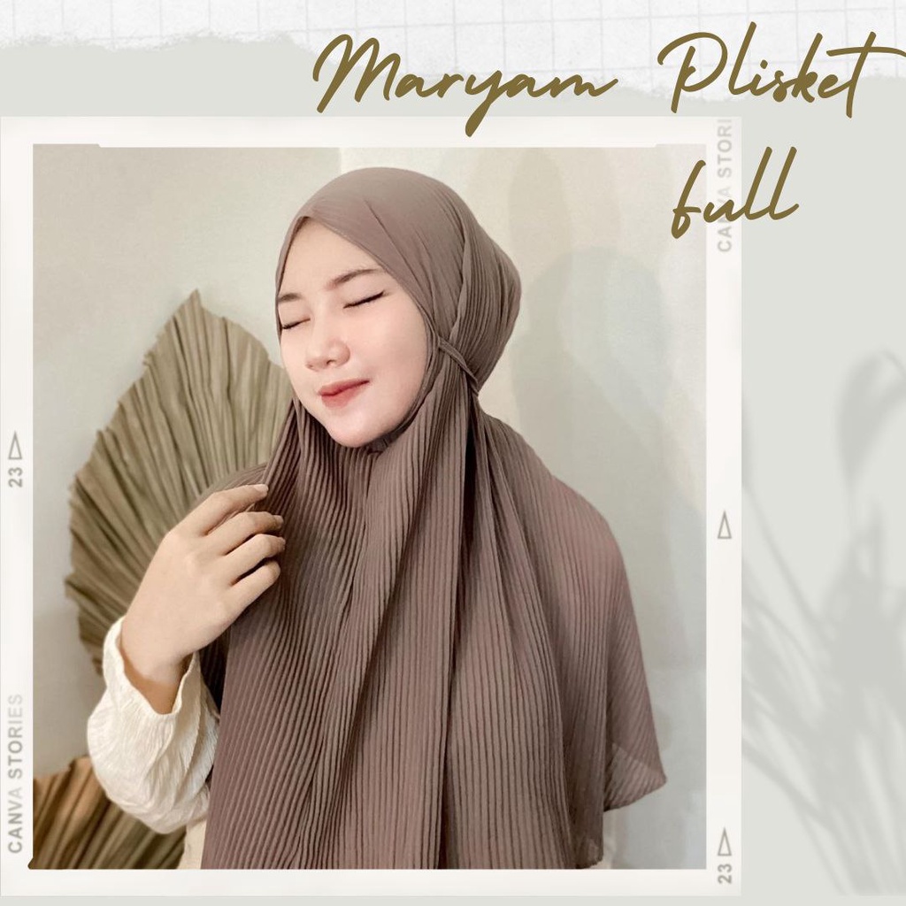 (PROMO) BERGO MARYAM TALI FULL PLISKET/BERGO PLISKET FULL / BERGO MARYAM TALI PLISKET