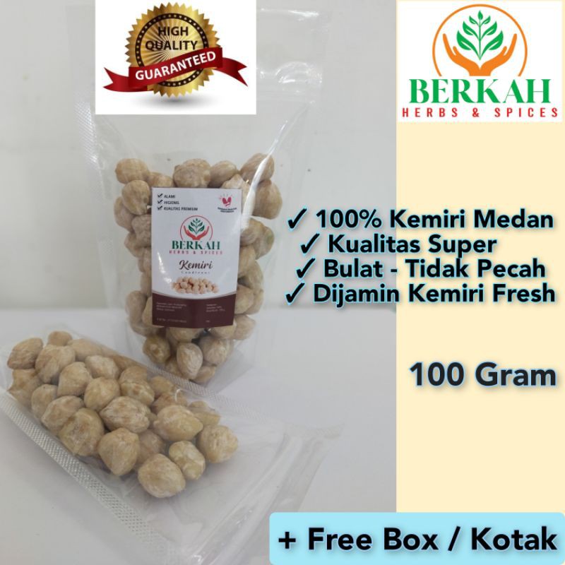 

Kemiri Bulat Utuh Asli Medan 100gr Kualitas Pilihan Premium Terbaik