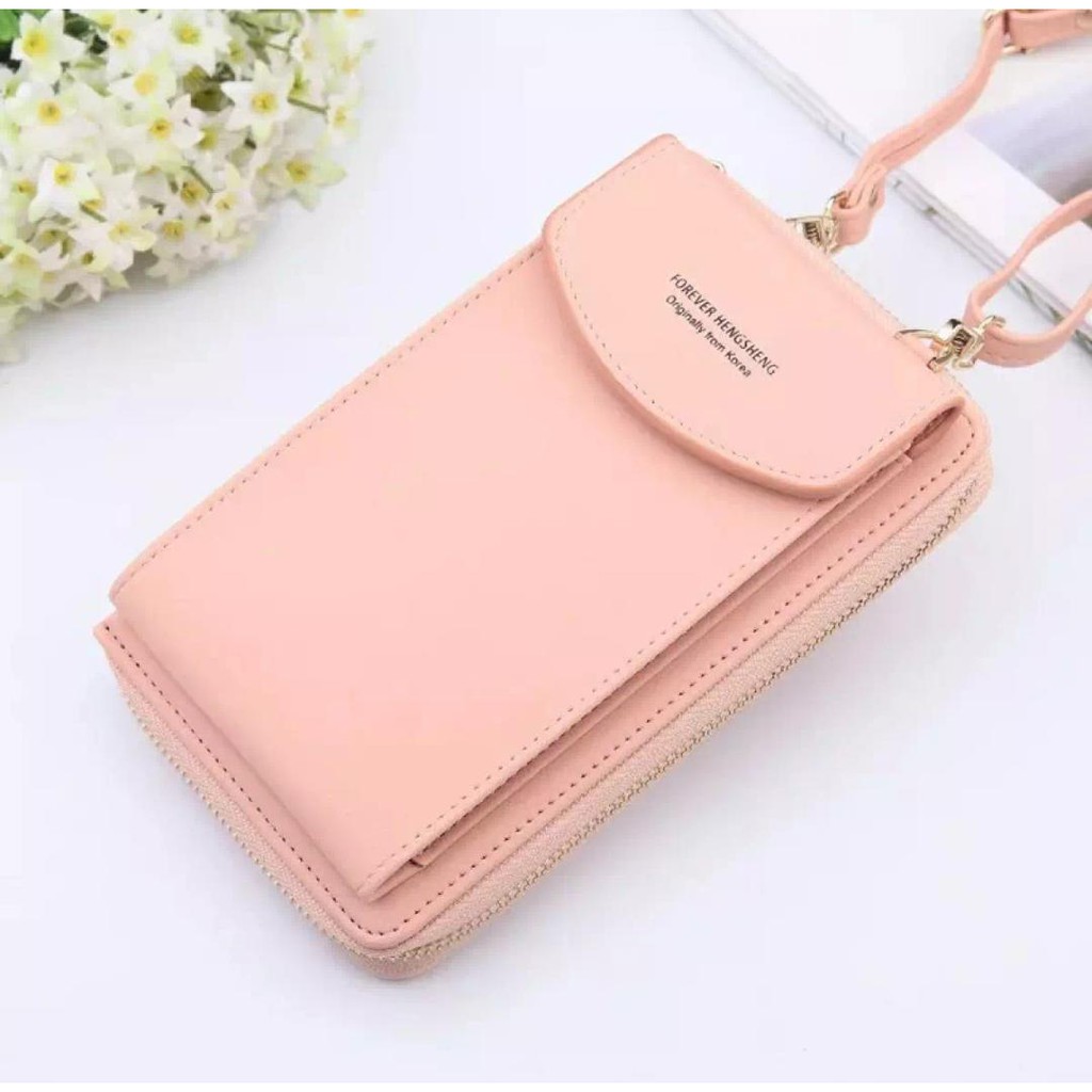 Tas selempang Dompet Wanita  Dompet Pocket Tempat Hp Wanita Bahan Premi Min**