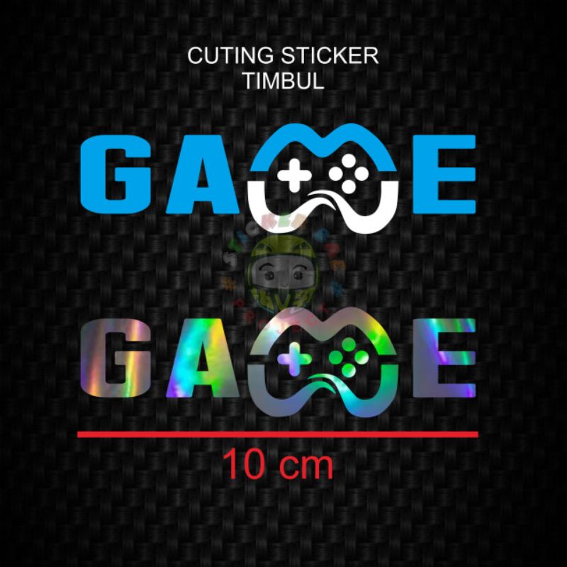 Sticker GAME cuting sticker gamer 1pcs stiker ps hp motor dll