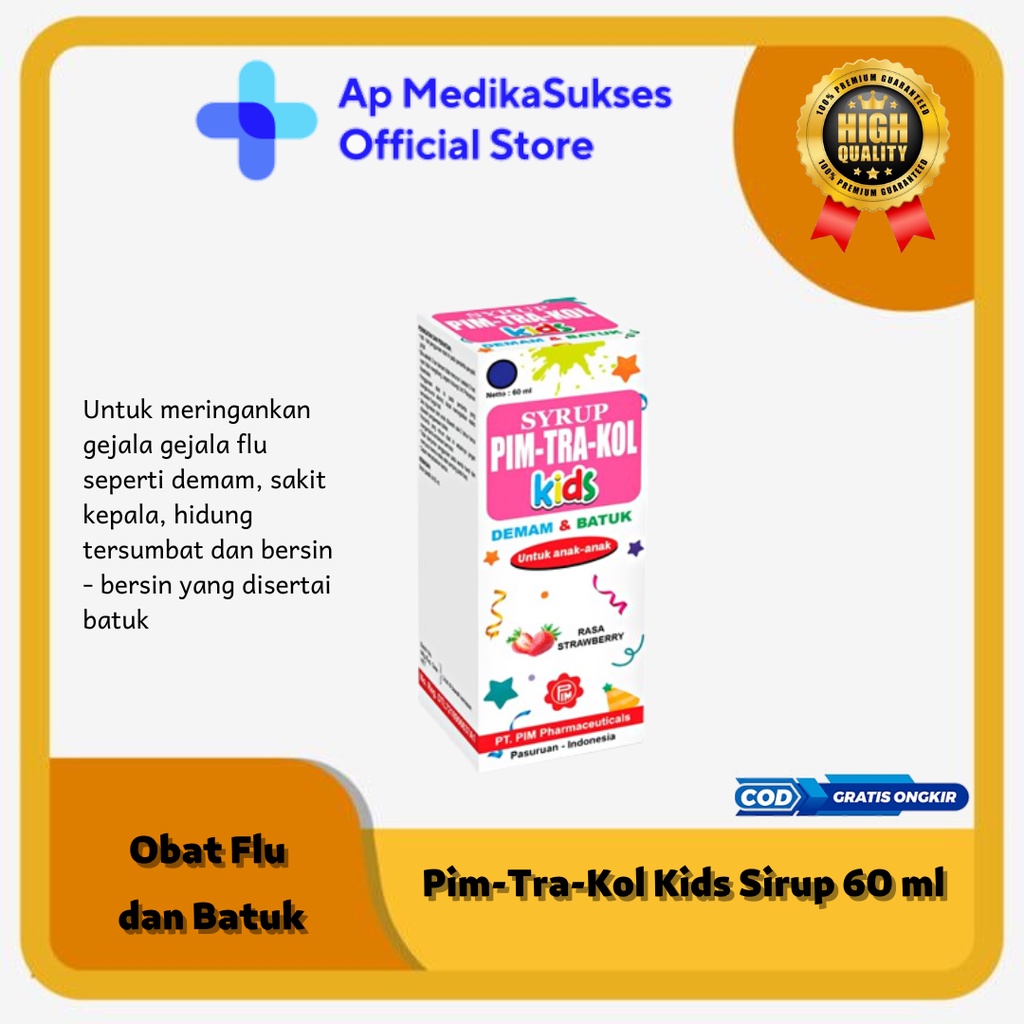 Pimtrakol Kids Sirup 60 ml - Obat batuk dan pilek
