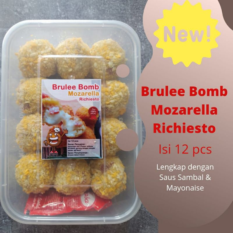 Brulee Bomb Boom Frozen Mozarella Mama Gigi Bola Keju Richiesto