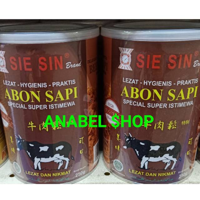 

Sie Sin Brand Abon Sapi Special Super Istimewa Siesin Halal