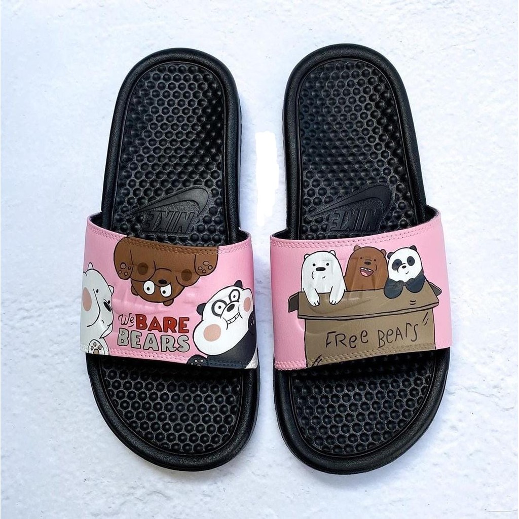 Sandal karakter wanita pria benassi we bare bears