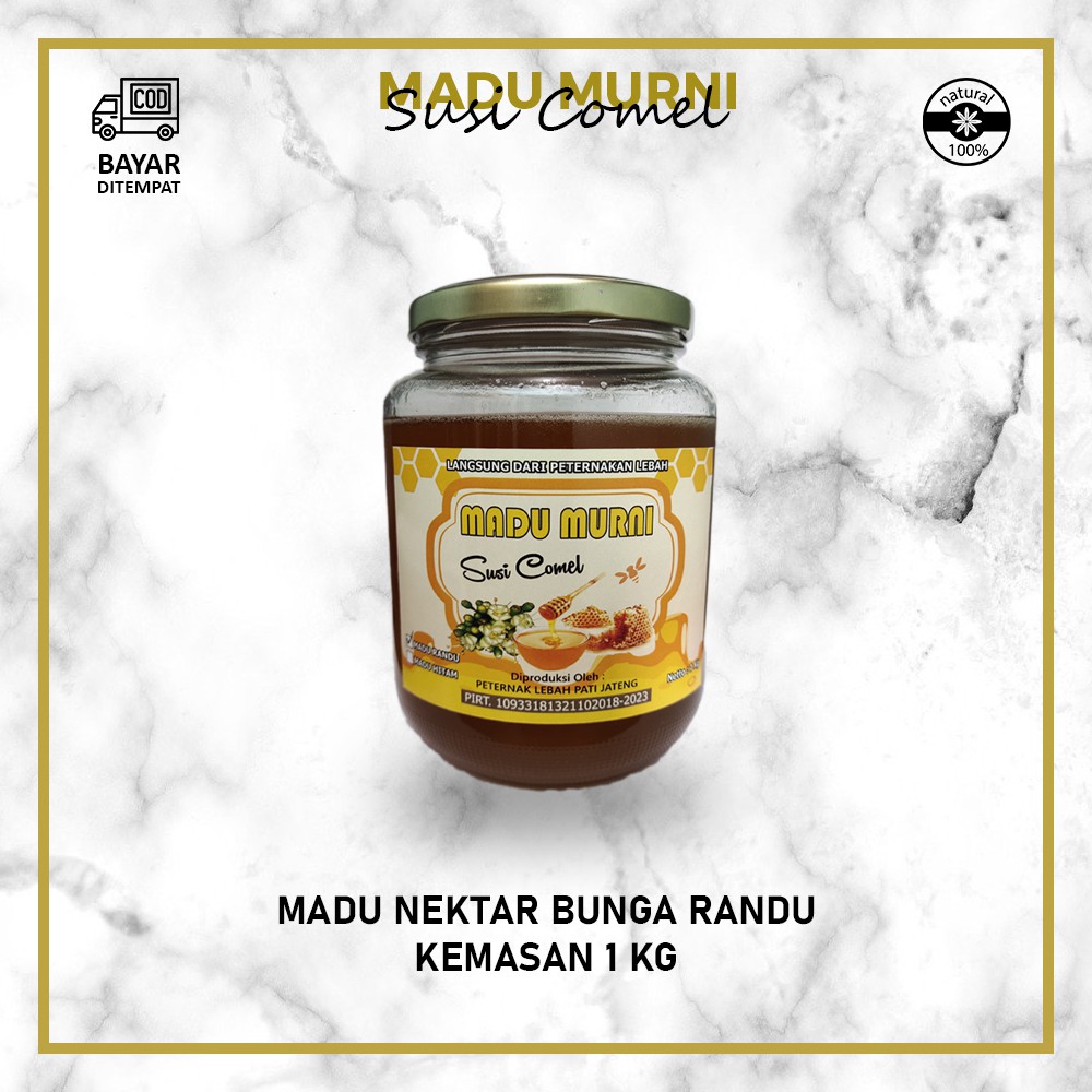 

[COD] Madu Susi Comel - Madu Nektar Bunga Randu 1 Kg - Raw Honey 100% Murni