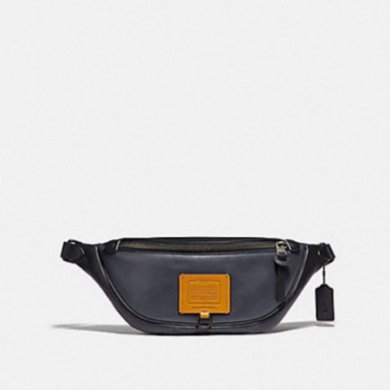 COACH WAISTBAG YEELOW BOX IN SIGANTURE CANVAS