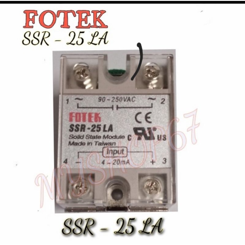 SSR 25 LA FOTEK Solid State Module Relay Fotek SSR-25 LA