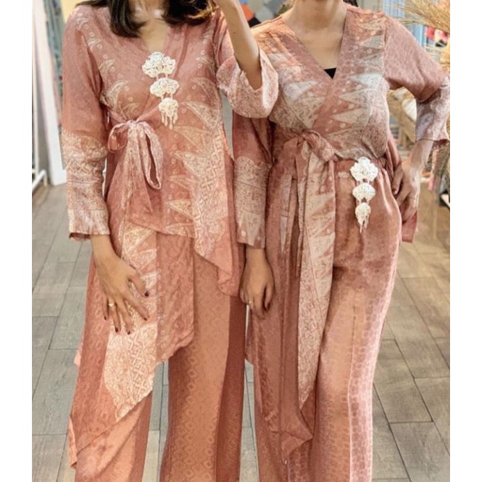 set kimono batik+pants