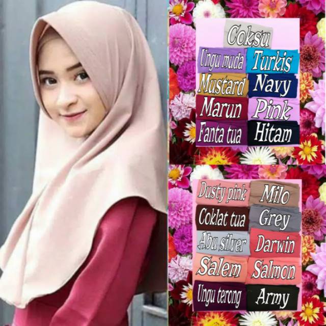 [FLASH SALE] HIJAB / JILBAB / KERUDUNG SIMPLE PET