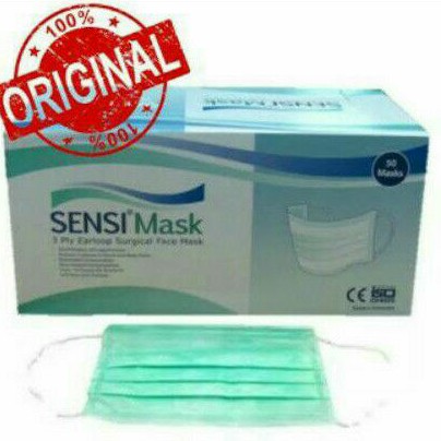 Masker Sensi 3Ply-Surgical Mask/Sensi Mask/Masker Sensi Earloop