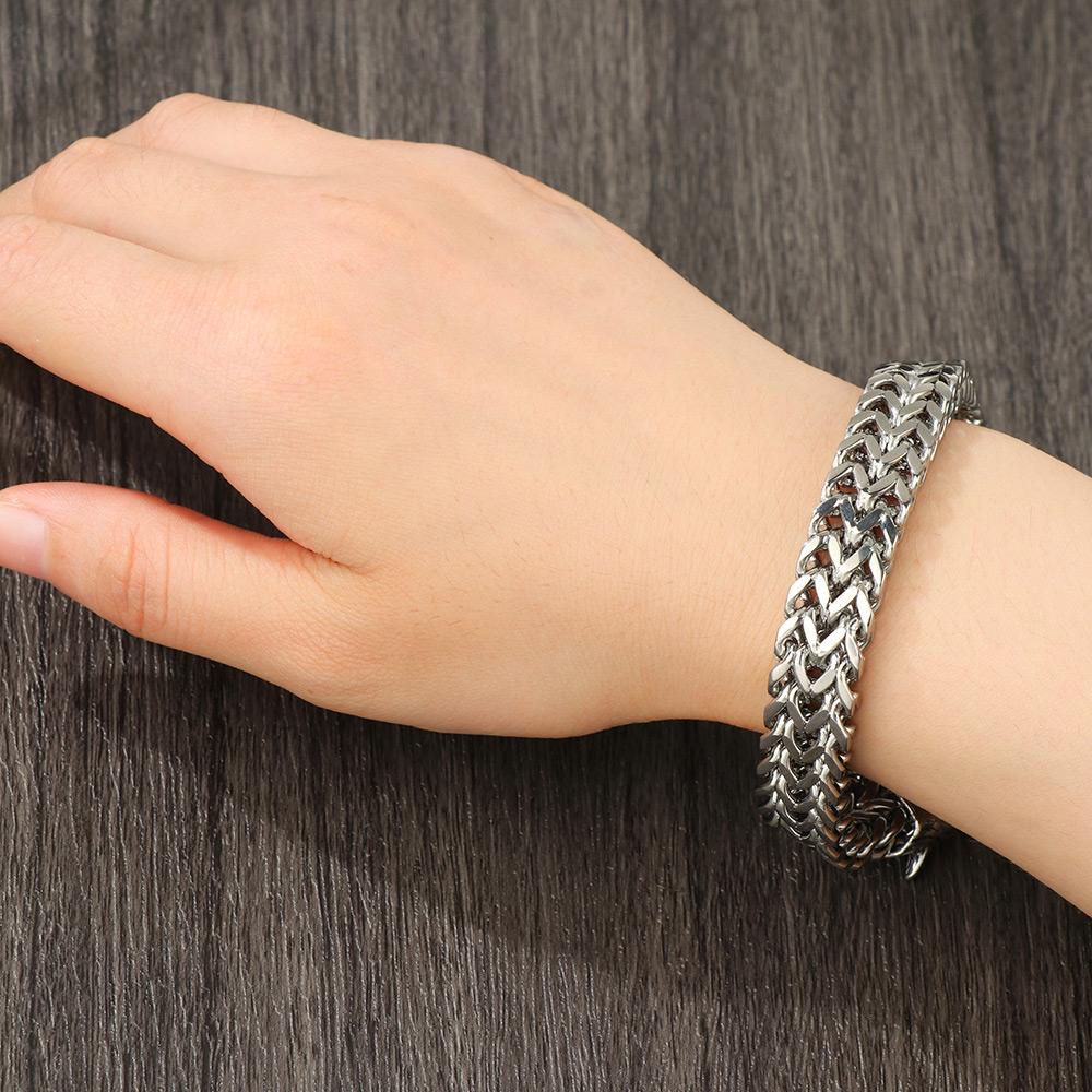 Lily Fenrir Kepala Gelang Fashion Rantai Cincin Gesper Gelang Stainless Steel