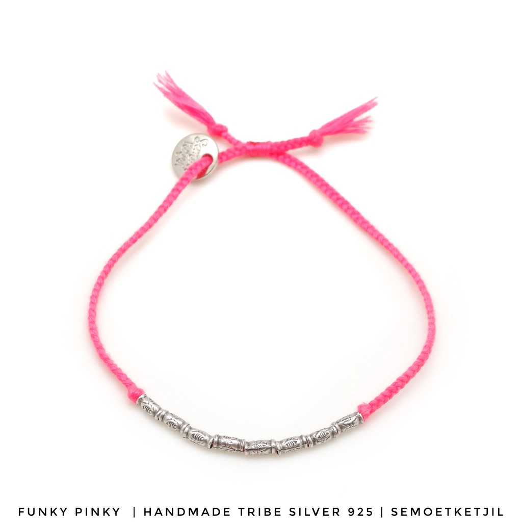 

Semoet Ketjil Gelang Boho Funky Pinky Perak 925 Bohemian Special Edition