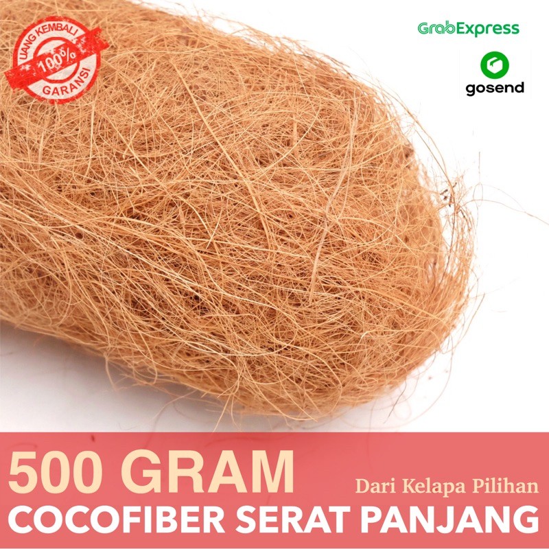 Sabut Kelapa 500gr Coco Fiber - Cocofiber Serat Sabut Kelapa - Media Tanam Anggrek - Supplier Cocofiber Bandung